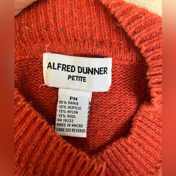 ALFRED DUNNER VINTAGE EMBROIDERED FLOWER BEADED AUTUMN SWEATER WOOL BLEND SZ PM - Picture 7 of 15